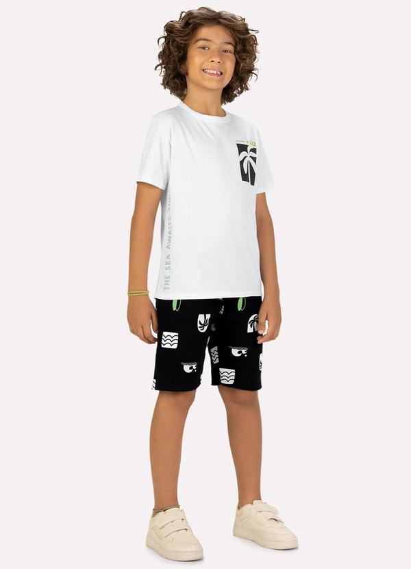 Conjunto Infantil Menino Palmeira Branco