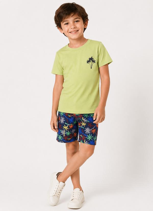 Conjunto Infantil Menino Palmeiras Verão Verde