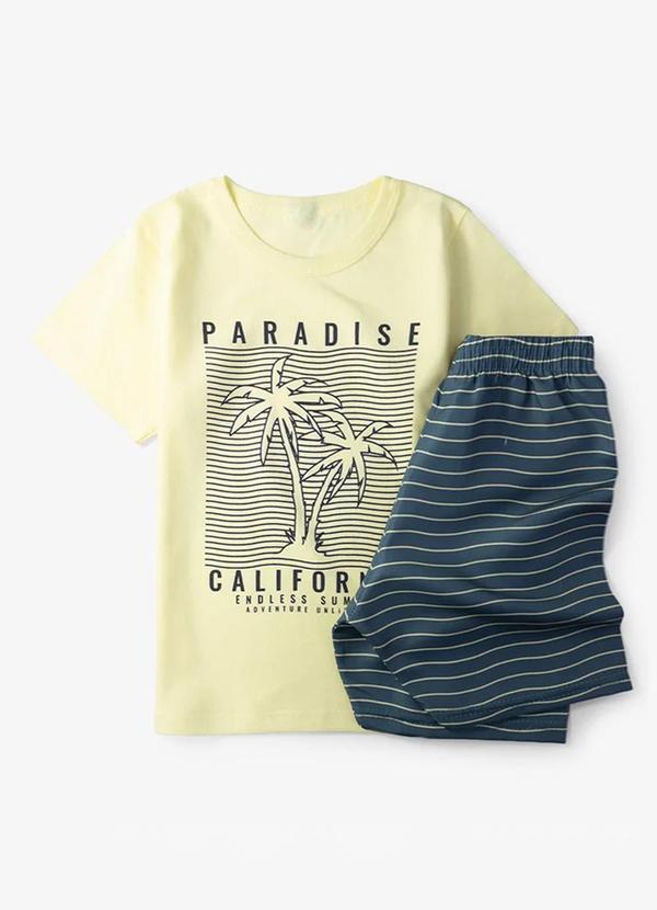 Conjunto Infantil Menino Paradise Amarelo