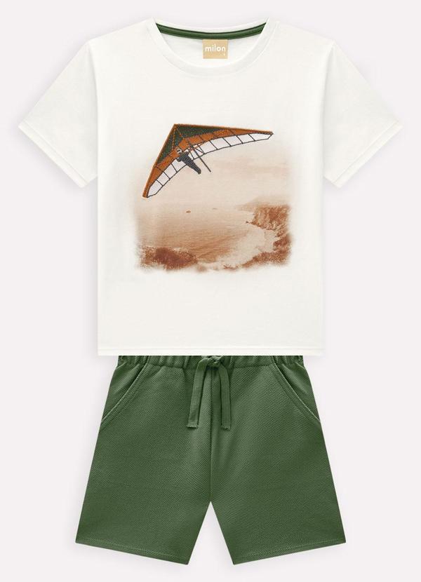 Conjunto Infantil Menino Parapente Off White