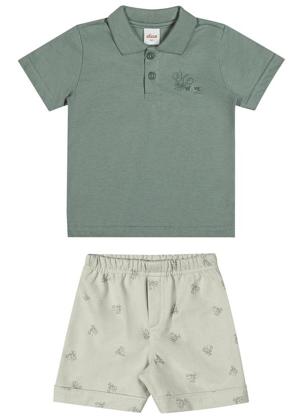Conjunto Infantil Menino Polo Lagosta Verde