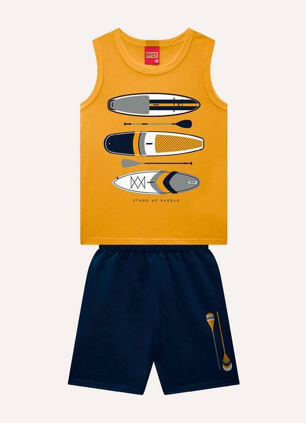 Conjunto Infantil Menino Prancha Amarelo