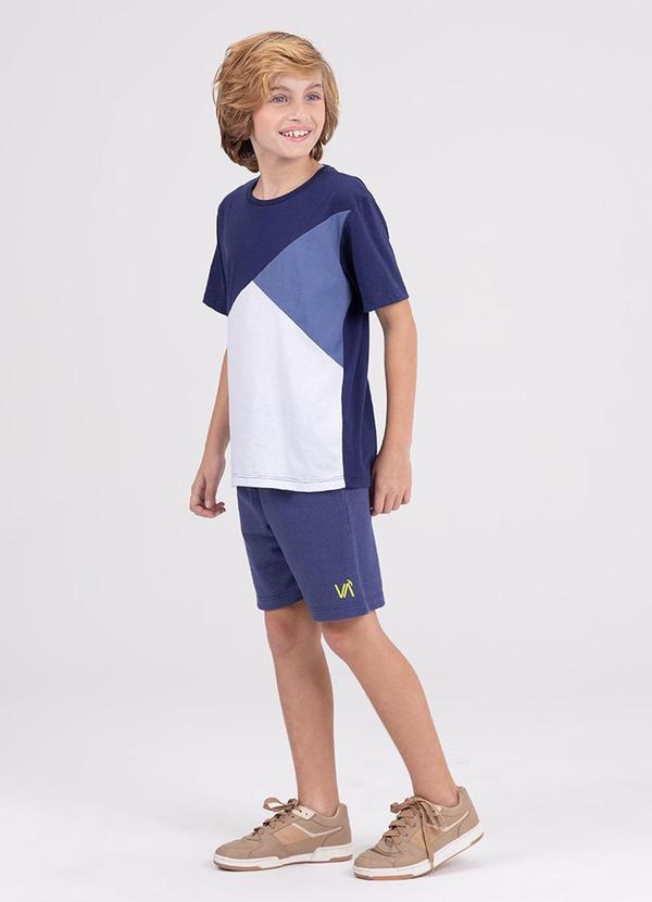 Conjunto Infantil Menino Recortes Azul