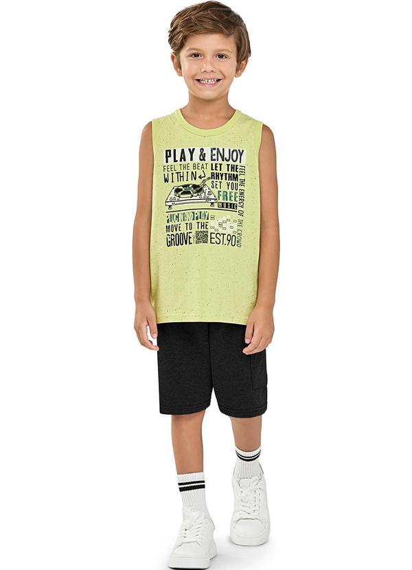 Conjunto Infantil Menino Regata Ritmos Verde