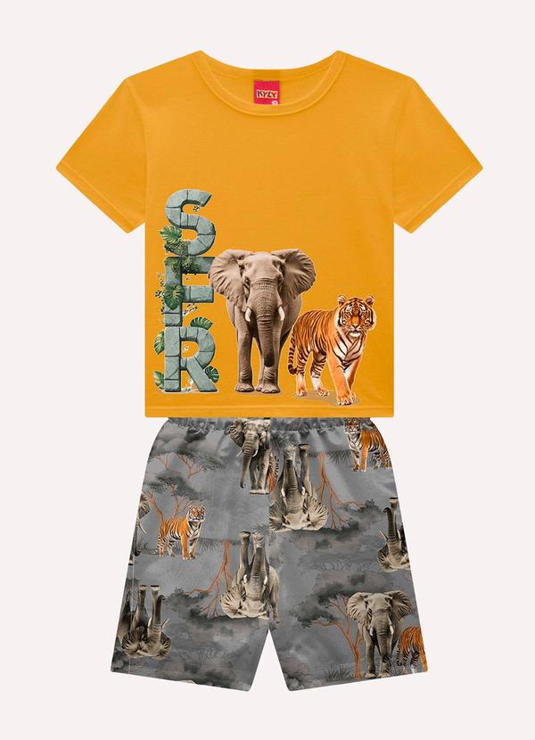 Conjunto Infantil Menino Selva Amarelo