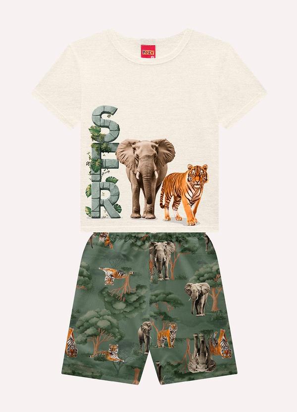 Conjunto Infantil Menino Selva Cinza