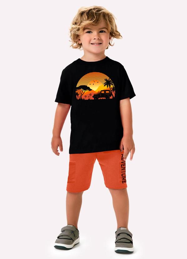 Conjunto Infantil Menino Selva Preto