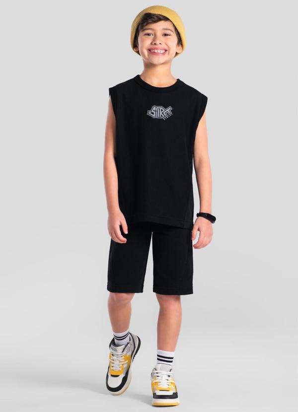 Vista 2 Conjunto Infantil Menino Skate Preto Brandili Brandili