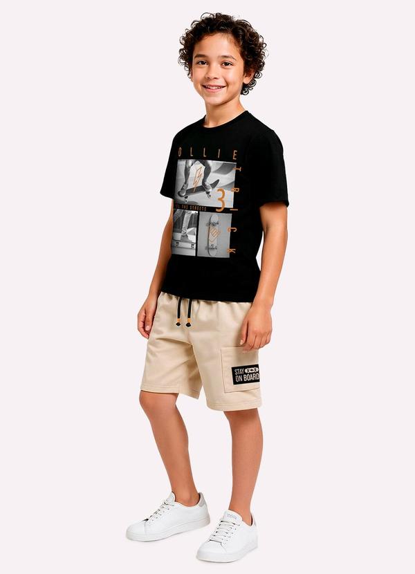 Conjunto Infantil Menino Skate Preto