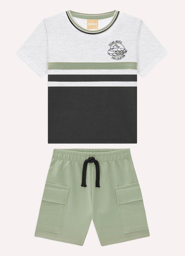 Conjunto Infantil Menino Submarino Cinza