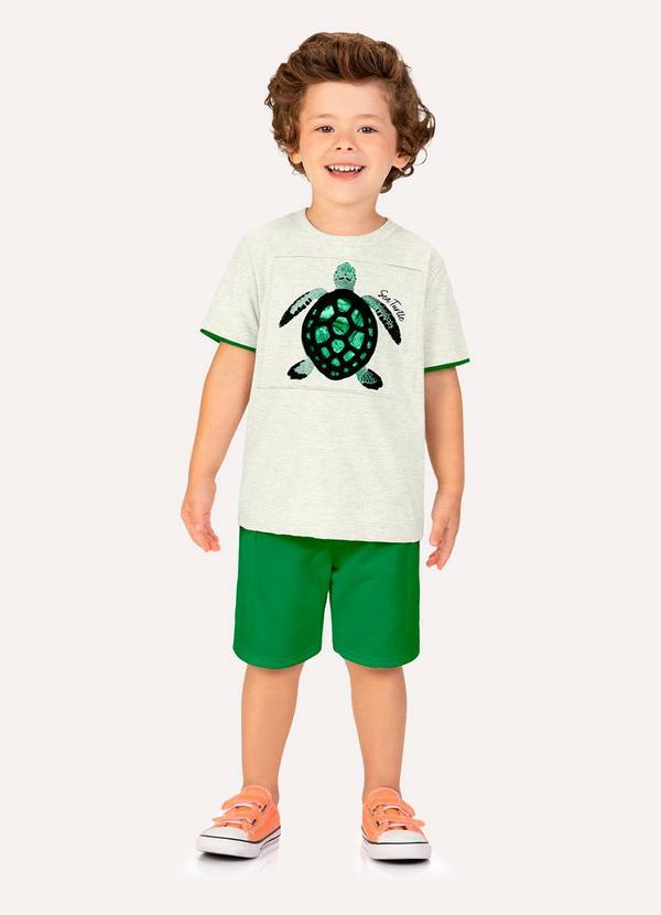 Conjunto Infantil Menino Tartaruga Cinza