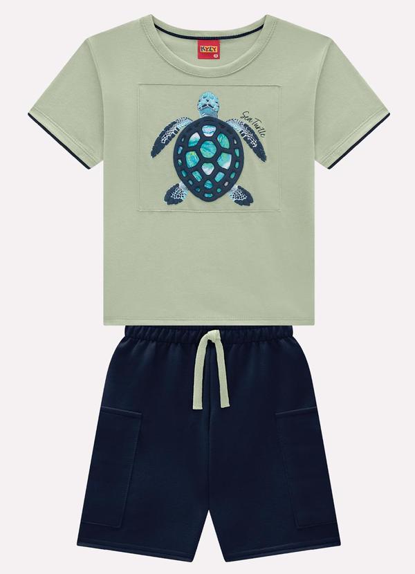 Conjunto Infantil Menino Tartaruga Verde