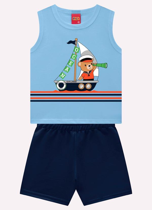 Conjunto Infantil Menino Ursinho Azul