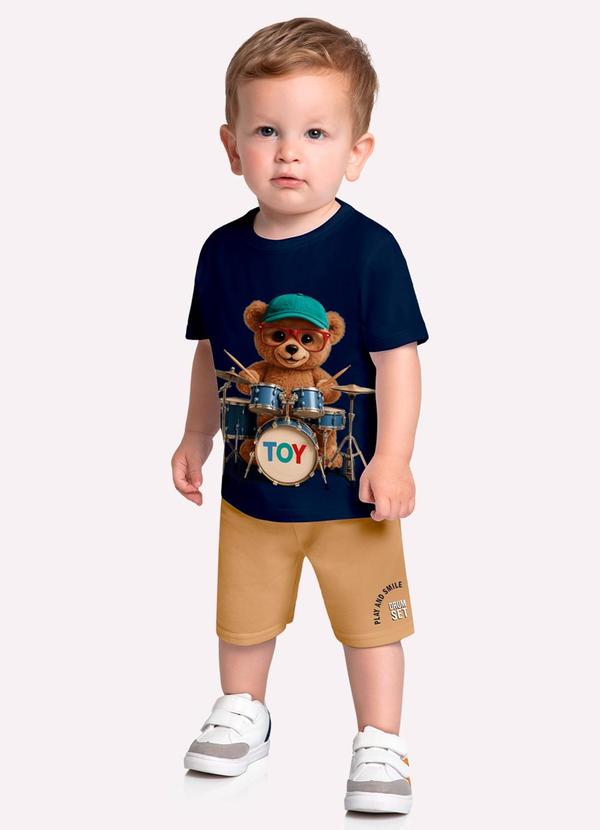 Conjunto Infantil Menino Ursinho Azul