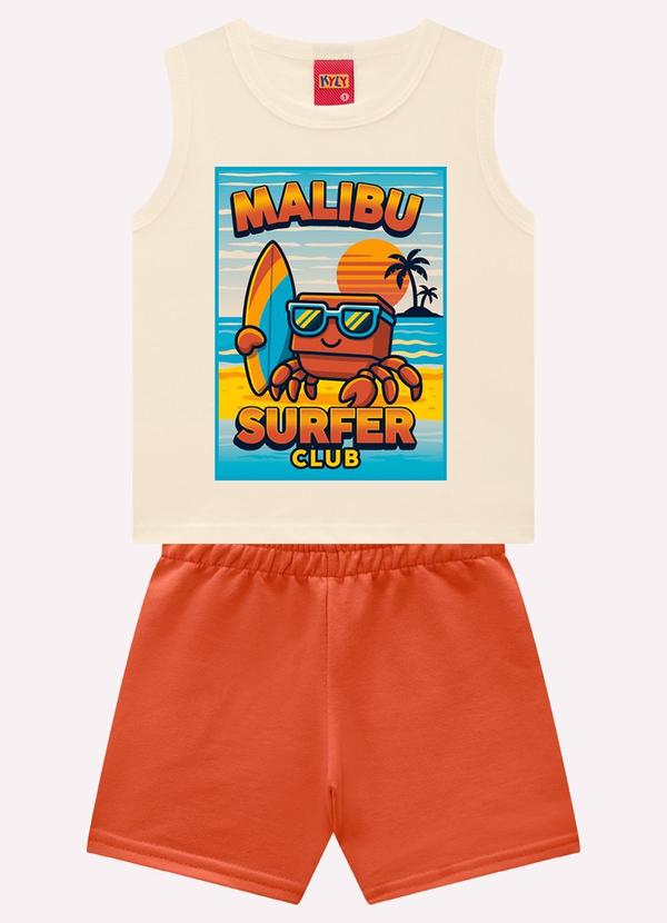 Conjunto Infantil Menino Ursinho Bege