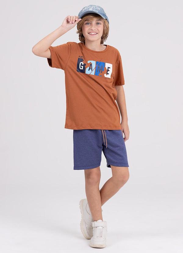 Vista 2 Conjunto Infantil Play The Game Marrom VIDA COSTEIRA VIDA COSTEIRA