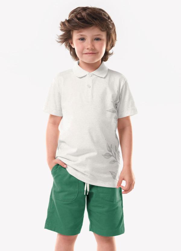 Conjunto Infantil Polo com Bermuda Verde