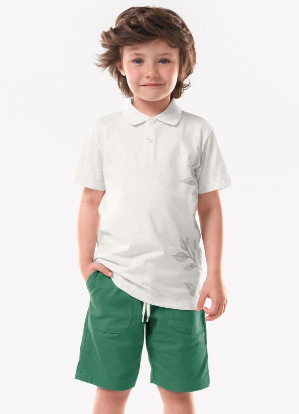 Conjunto Infantil Polo com Bermuda Verde