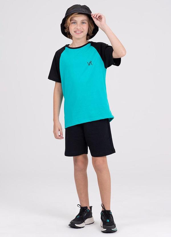 Vista 2 Conjunto Infantil Raglan Slevee Verde VIDA COSTEIRA VIDA COSTEIRA