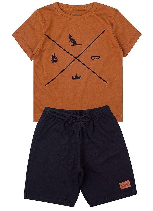 Conjunto Infantil Símbolos Kangulu Caramelo
