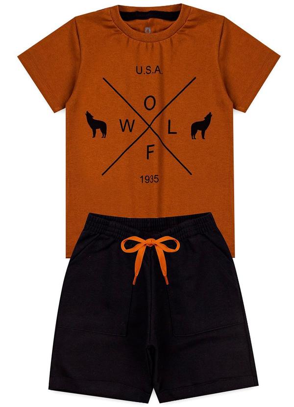 Conjunto Infantil Símbolos Kangulu Caramelo