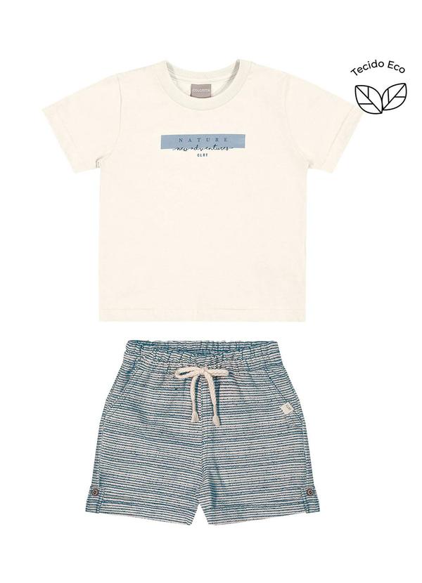 Vista 2 Conjunto Infantil Tecido Eco Menino Bege Colorittá Colorittá