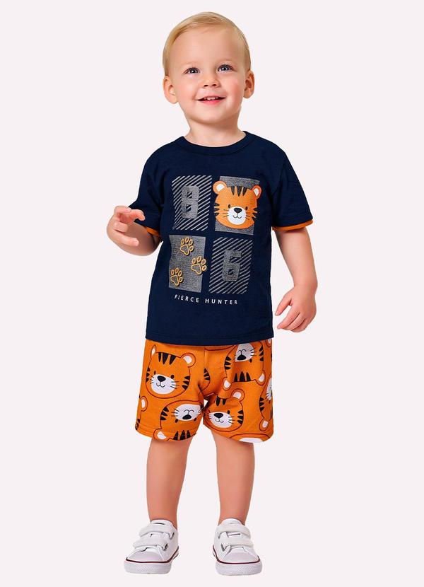 Conjunto Infantil Tigre Menino Azul
