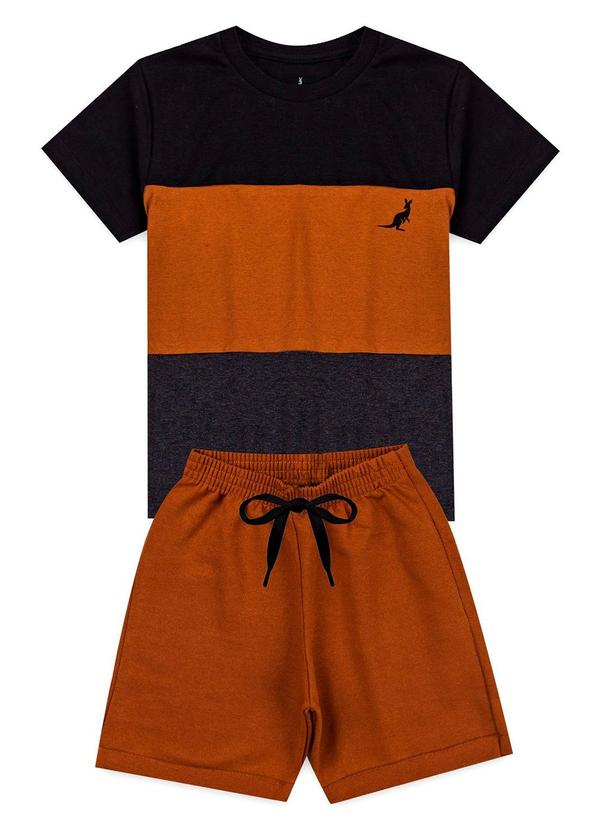 Conjunto Infantil Verão Básico Kangulu Preto