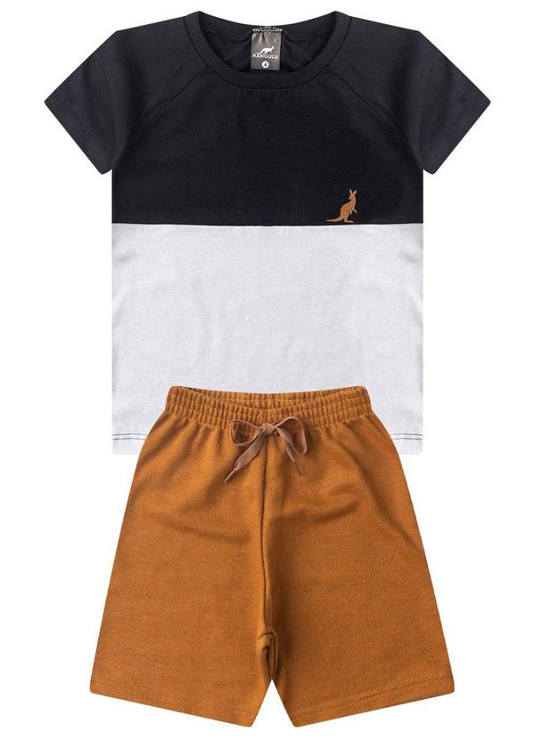 Conjunto Infantil Verão Básico Kangulu Preto