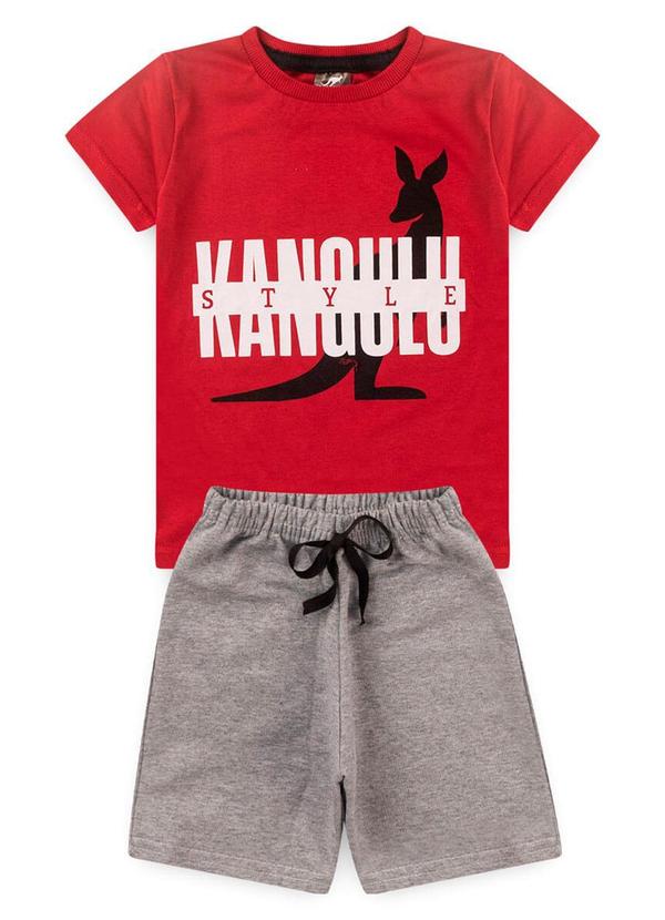 Conjunto Infantil Verão Style Kangulu Vermelho
