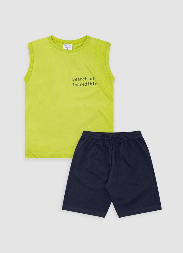 Vista 2 Conjunto Infanto-Juvenil Masculina Riviera Verde Turminha Turminha