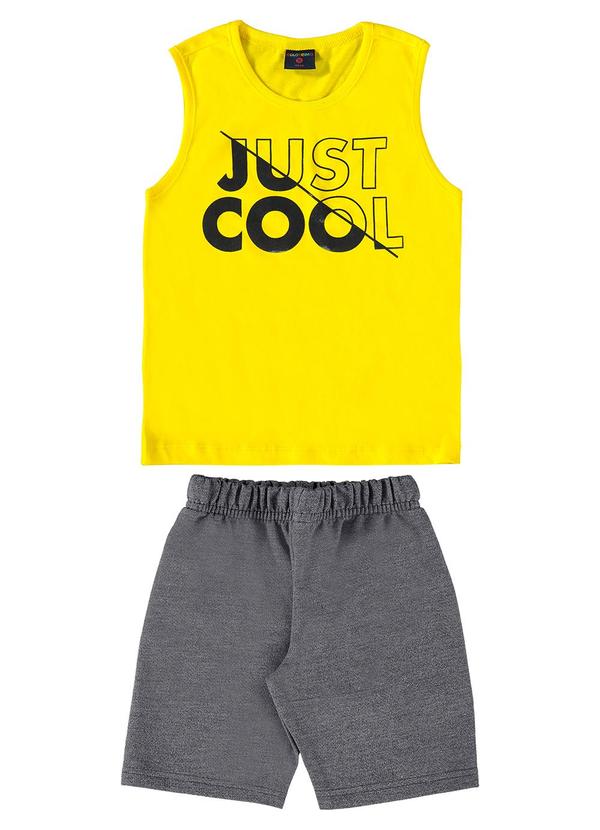 Vista 2 Conjunto Just Cool para Menino Amarelo GULOSEIMA GULOSEIMA