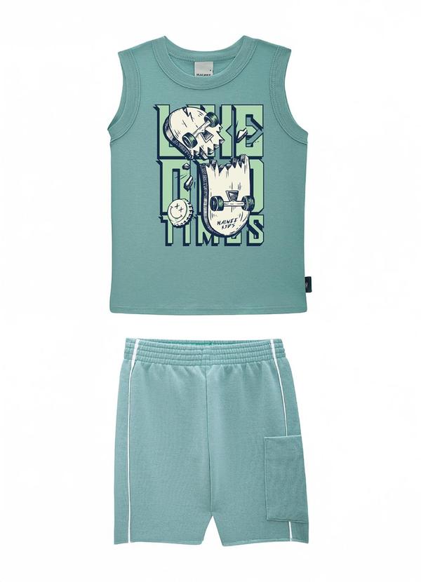 Vista 2 Conjunto Like Old Times em Moletinho Vere Pastel Malwee Kids Malwee Kids