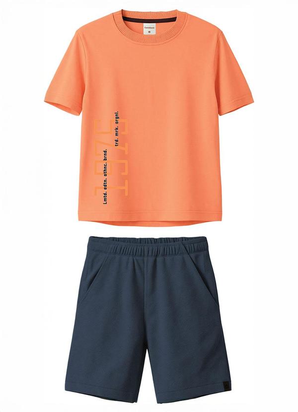 Conjunto Limited Edition com Linho Laranja