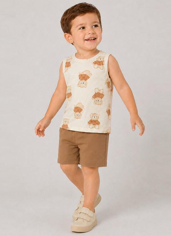 Conjunto Machão e Bermuda Infantil Verde