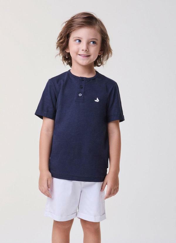 Conjunto Marinho com Off White Marinho