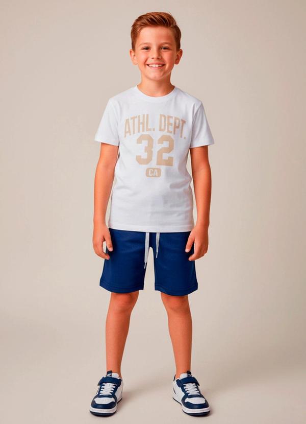 Vista 2 Conjunto Masculino Athl.Dept.32 Creme Keki Boys Keki Boys