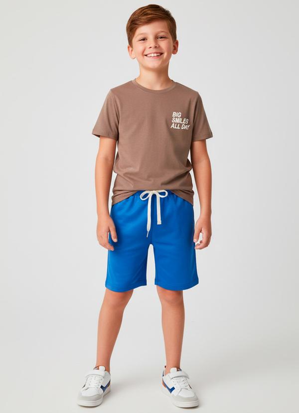 Vista 2 Conjunto Masculino Big Smiles All Day Marrom Keki Boys Keki Boys