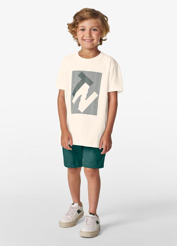 Vista 2 Conjunto Masculino Camiseta com Bermuda Branco Trick Nick Trick Nick