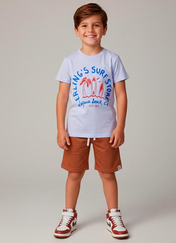 Vista 2 Conjunto Masculino Erling'S Surf Branco Keki Boys Keki Boys