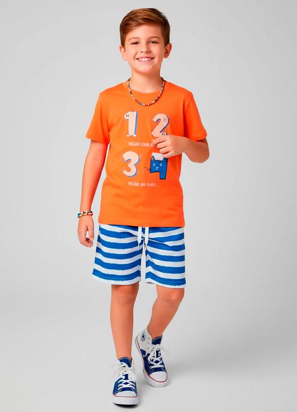 Vista 2 Conjunto Masculino Feijão com Arroz Laranja Torrox Torrox