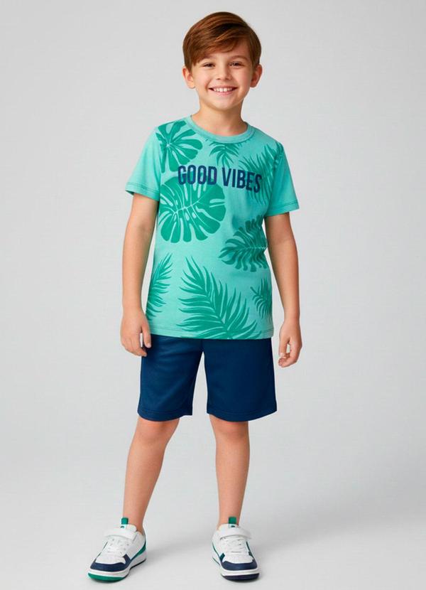 Vista 2 Conjunto Masculino Good Vibes Verde Keki Boys Keki Boys