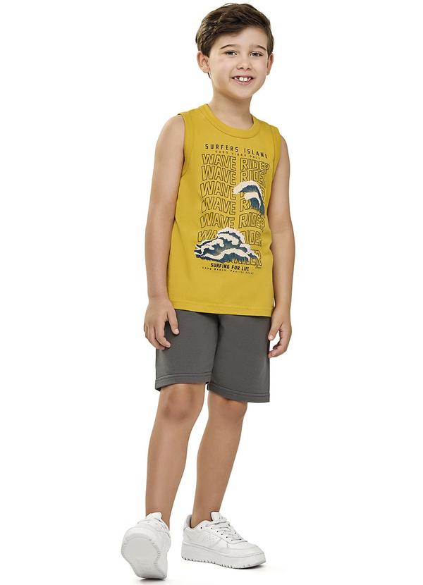 Conjunto Masculino Infantil Amarelo