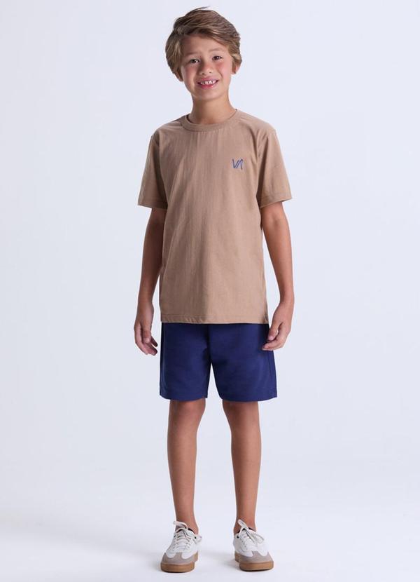 Vista 2 Conjunto Masculino Infantil Básico Va Bege VIDA COSTEIRA VIDA COSTEIRA