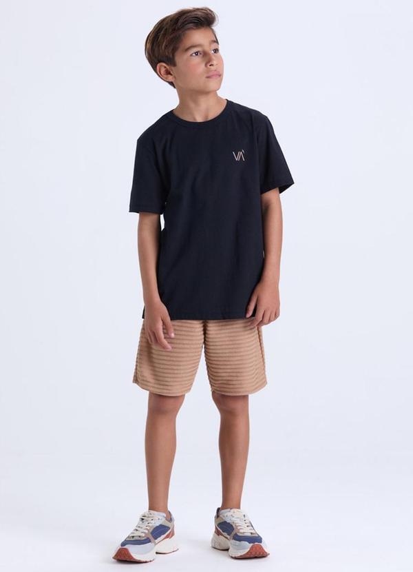 Vista 2 Conjunto Masculino Infantil Básico Va Pretoo VIDA COSTEIRA VIDA COSTEIRA