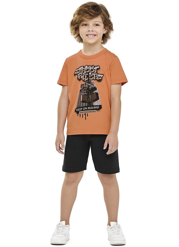 Conjunto Masculino Infantil Laranja
