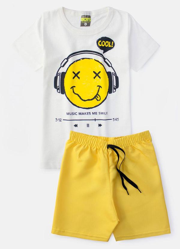 Vista 2 Conjunto Masculino Music Makes Creme Boys Brigade Boys Brigade
