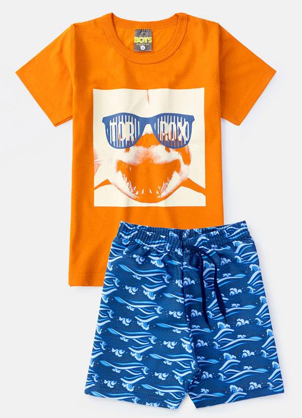 Vista 2 Conjunto Masculino Óculos Tubarão Laranja Boys Brigade Boys Brigade