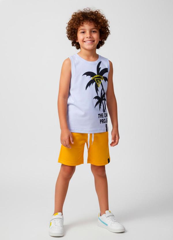 Vista 2 Conjunto Masculino Regata The Chill Branco Keki Boys Keki Boys