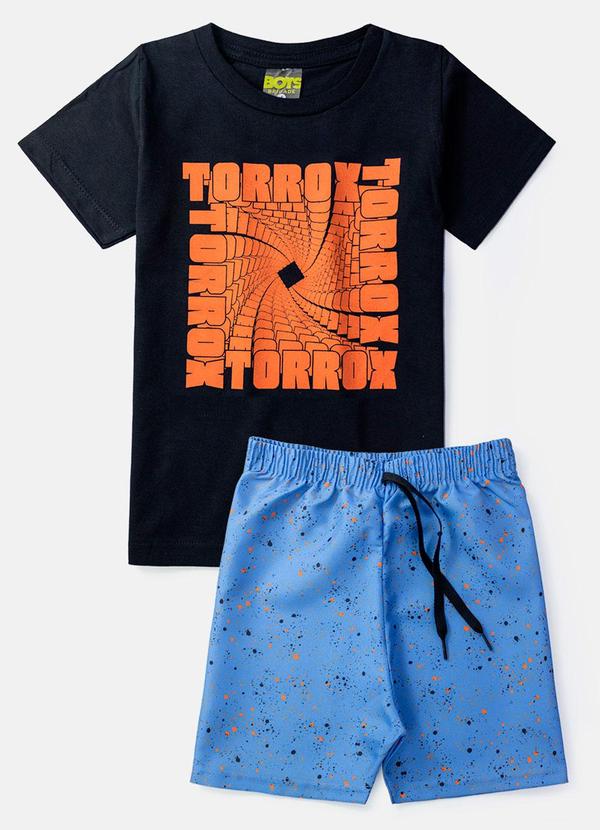 Vista 2 Conjunto Masculino Torrox Preto Boys Brigade Boys Brigade